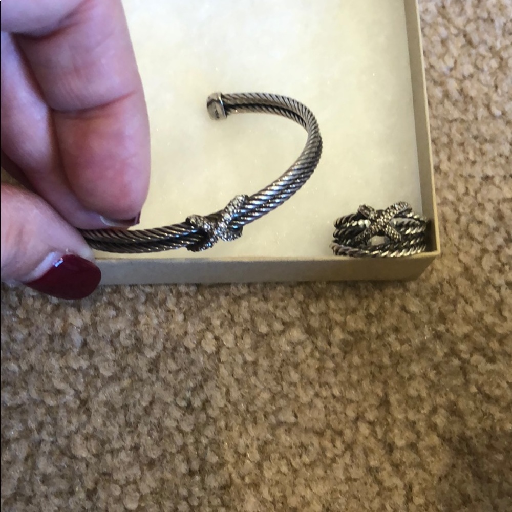 David Yurman ring and bracket